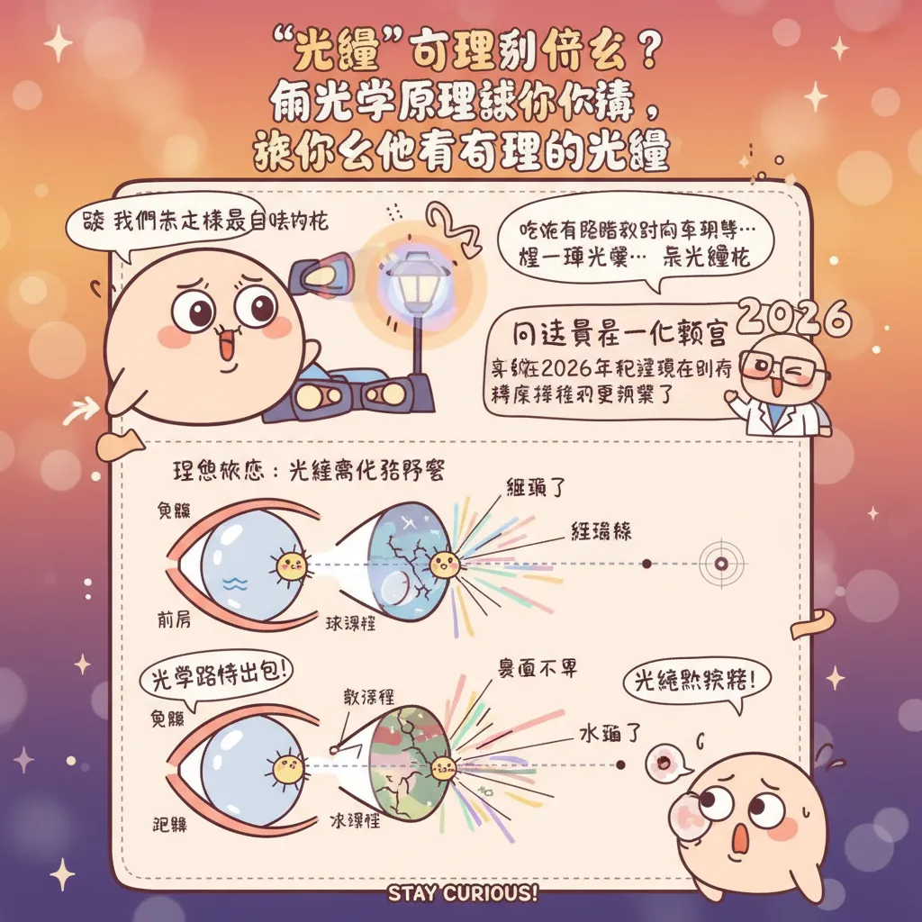 「光暈」到底是什麼？從光學原理講給你聽，為什麼你會看東西有光暈